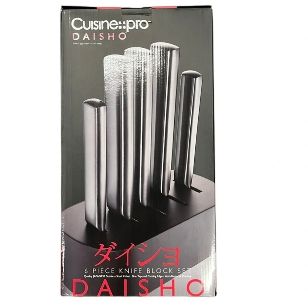🆕 Cuisine::pro® Daisho™ Nara - Japanese Stainless Steel 6 Piece Knife Block Set